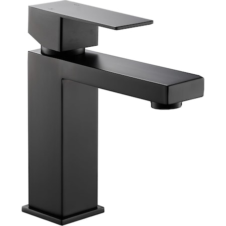 Chery Industrial Modern Bathroom Sink Faucet, W/ Complete Drain Black LB-3201B